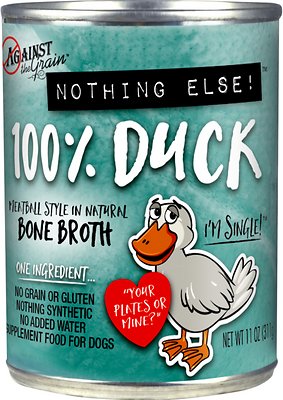 Against the Grain Nothing Else Grain Free One Ingredient 100% Duck Canned Dog Food
