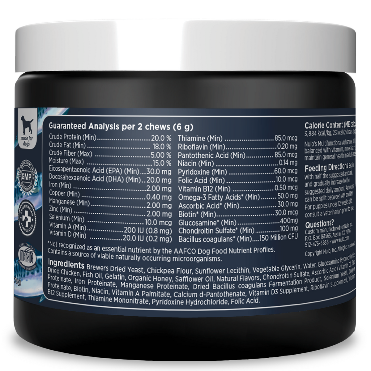 Nulo Multifunctional Advanced All-in-1 Soft Chew Supplements For Dogs