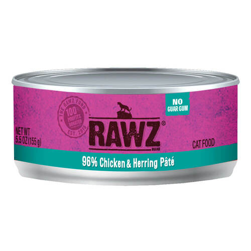 RAWZ 96% Chicken & Herring Canned Cat Food