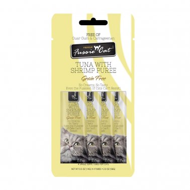 Fussie Cat Puree Tuna & Shrimp Cat Treat