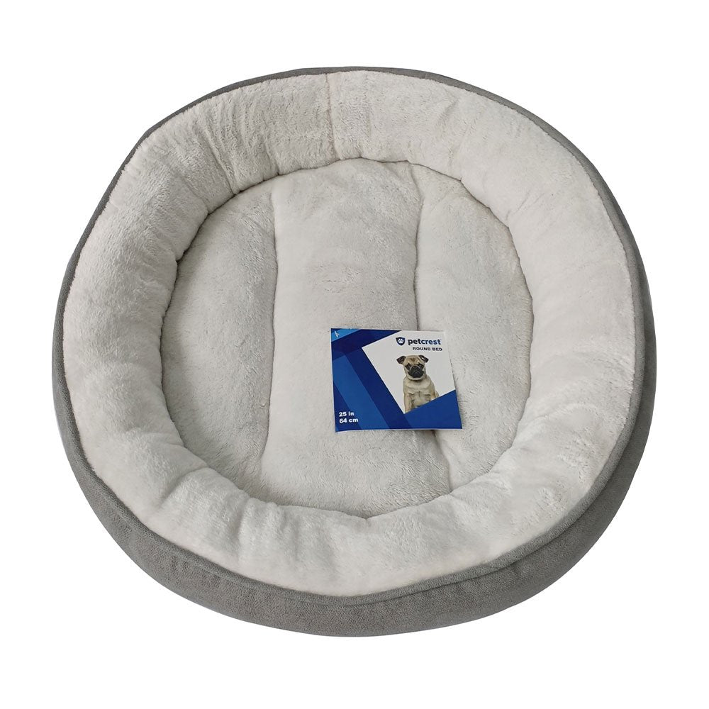 Petcrest Donut Bed for Dogs and Cats 25"