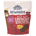 Natural Balance Rewards Bite-Size Crunchy Biscuits Small Breed With Real Bison Dog Treat