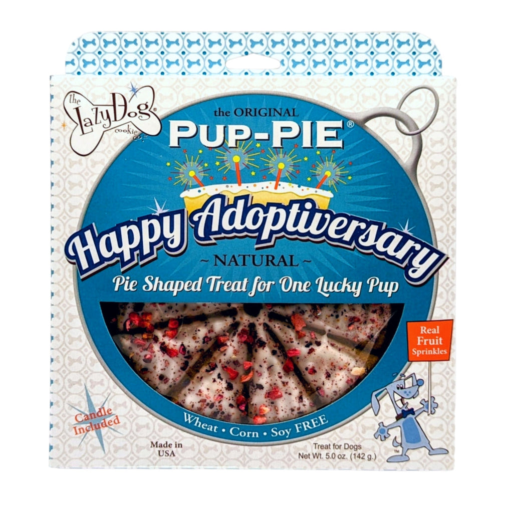 Lazy Dog Cookie Company Happy Adoptiversary Pup-Pie Dog Treat