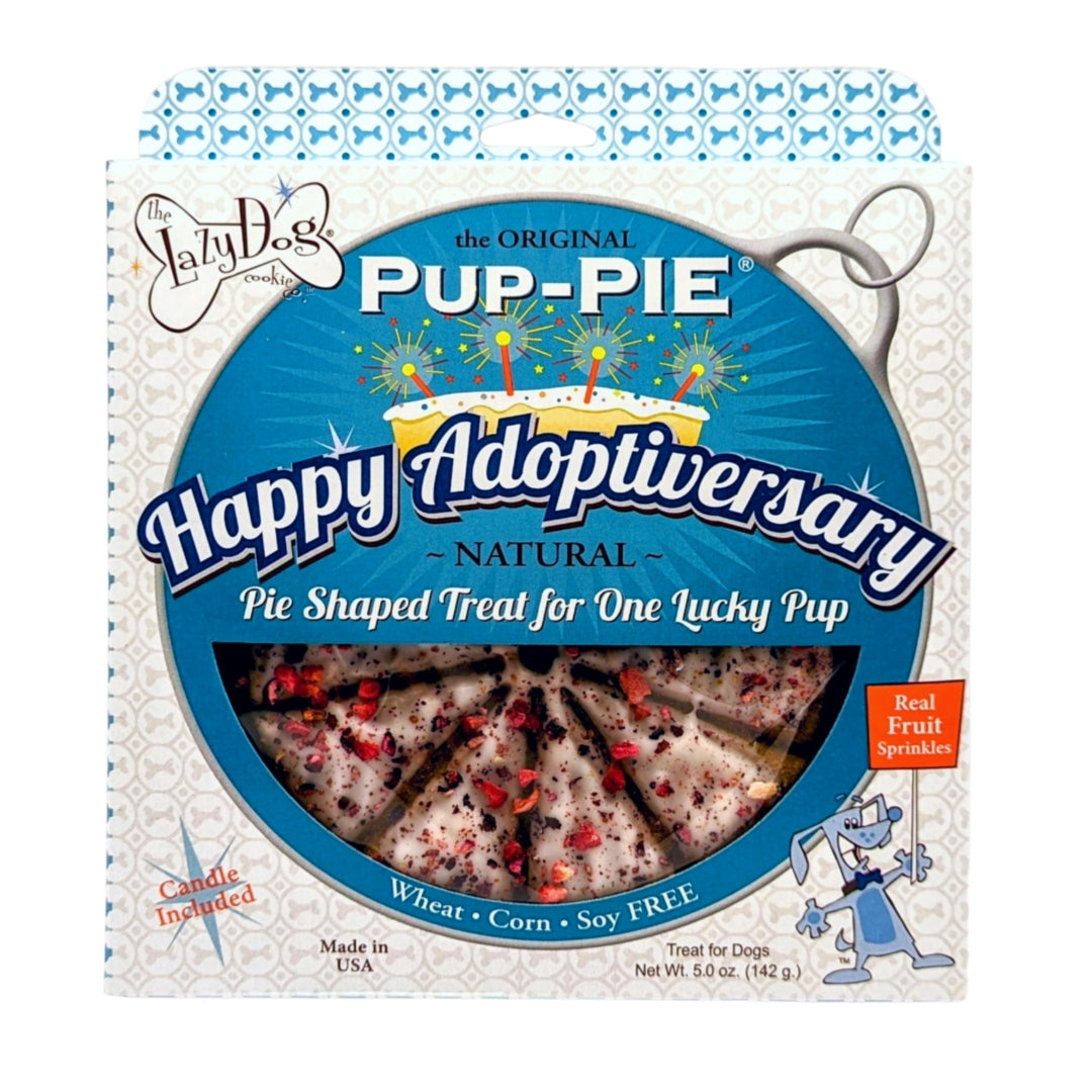 Lazy Dog Cookie Company Happy Adoptiversary Pup-Pie Dog Treat