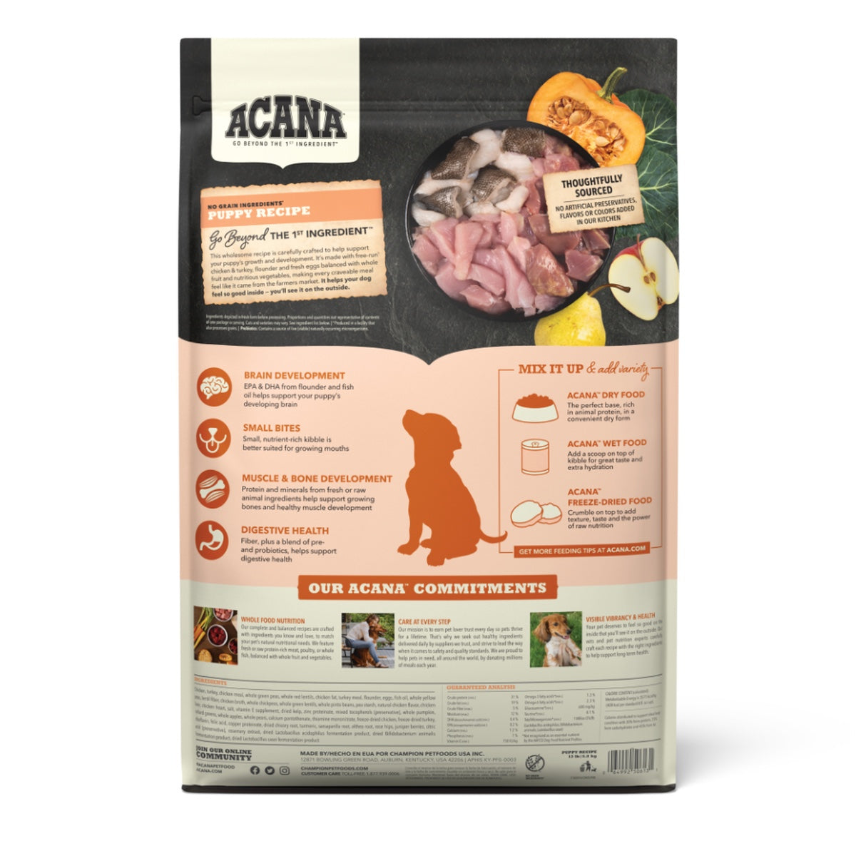 ACANA Puppy & Junior Formula Grain Free Dry Dog Food