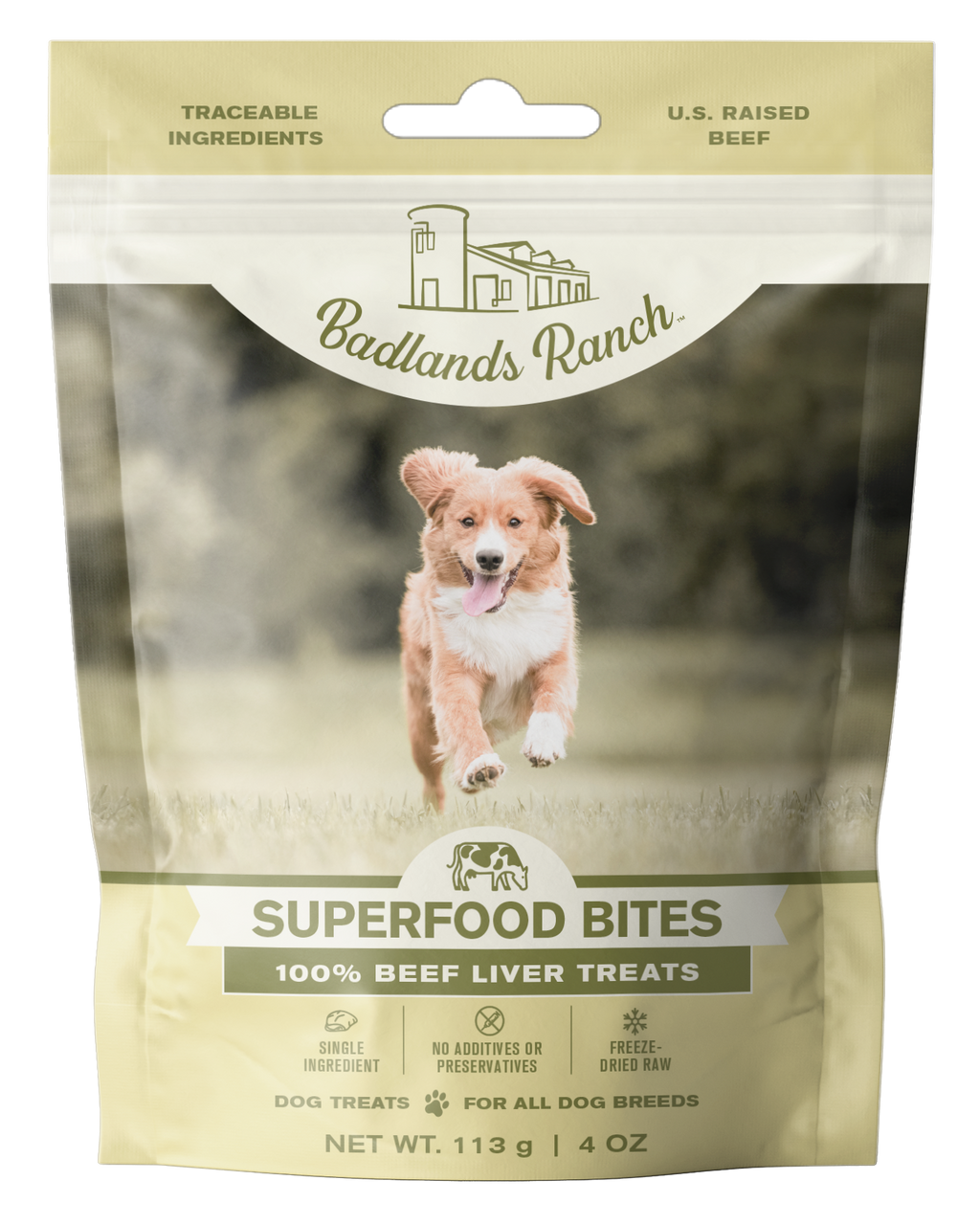 Badlands Ranch Freeze-Dried Superfood Bites Beef Liver Dog Treats