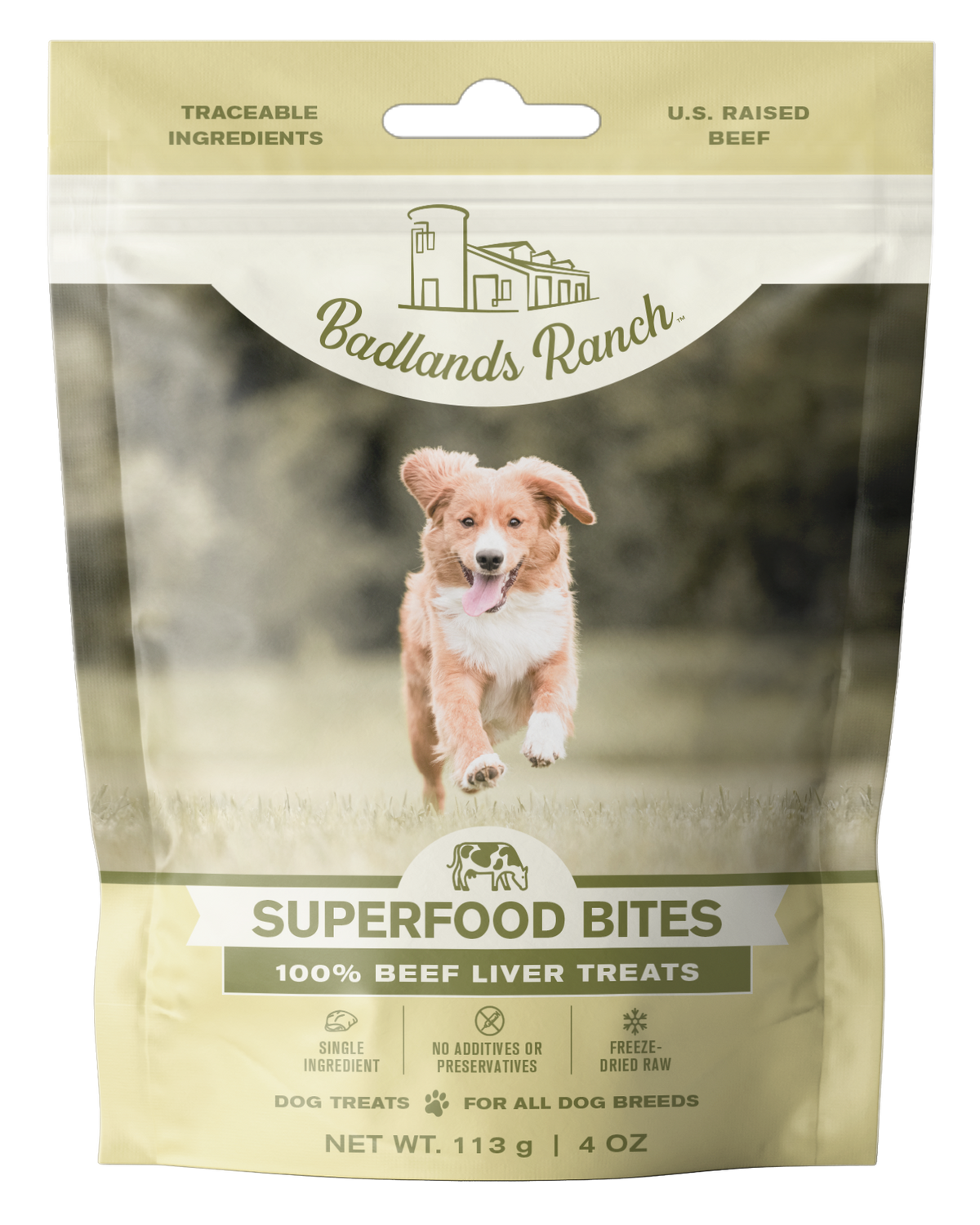 Badlands Ranch Freeze-Dried Superfood Bites Beef Liver Dog Treats