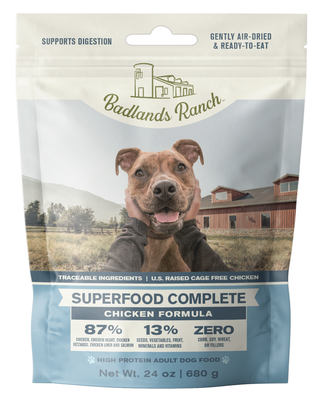 Badlands Ranch Air-Dried Superfood Complete Chicken Formula Dog Food
