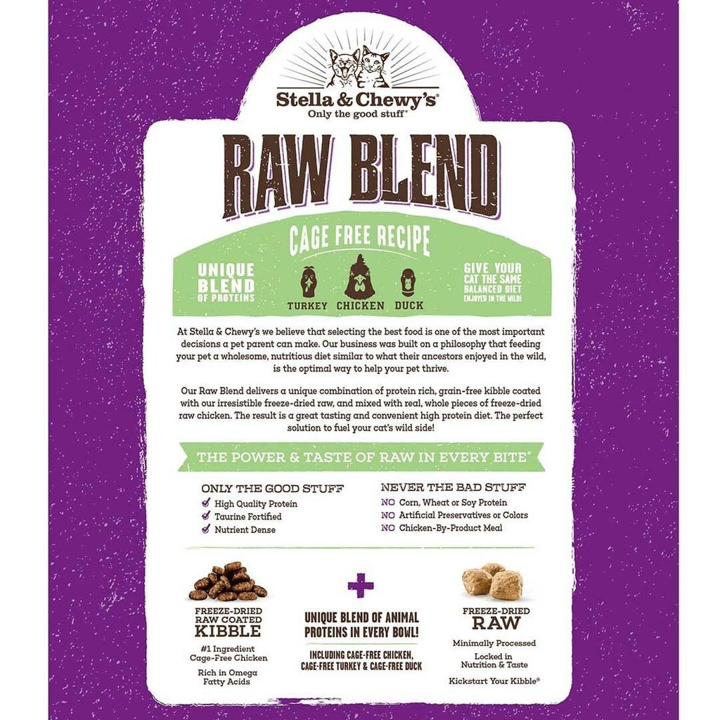 Stella & Chewy's Raw Blend Kibble Cage Free Chicken Recipe Dry Cat Food
