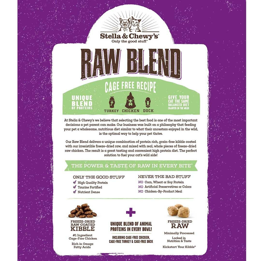 Stella & Chewy's Raw Blend Kibble Cage Free Chicken Recipe Dry Cat Food