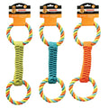 Chomper Balistic Weave with Rope Tugs Dog Toy