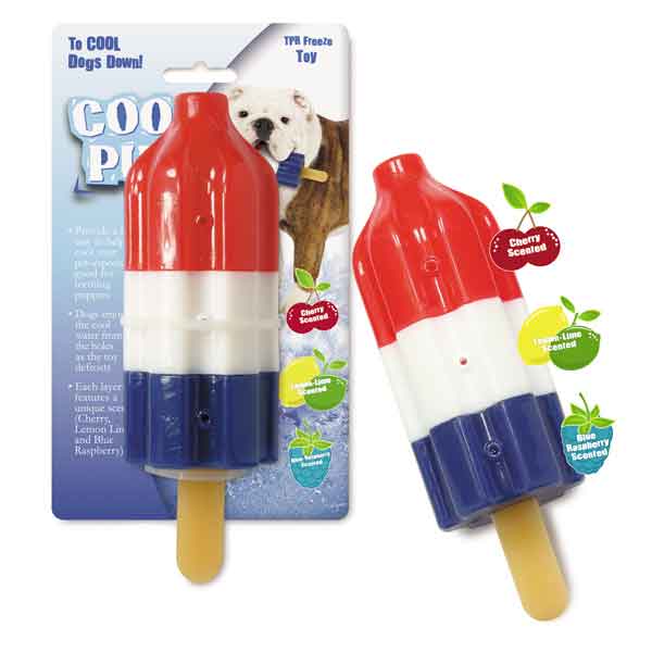Cool Pup Rocket Pop Freezable Dog Toy