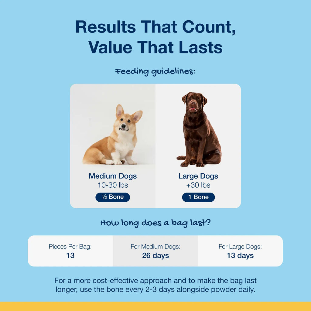 ProDen PlaqueOff Dental Care Bones Vegetable Fusion Flavored for Dogs