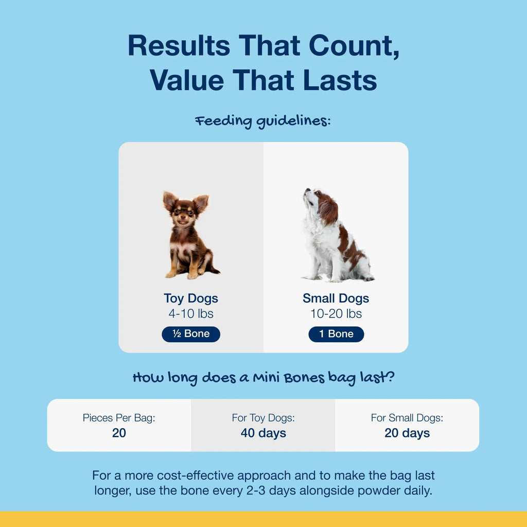 PlaqueOff Dental Duo for Dogs With Peanut Butter & Banana Bones