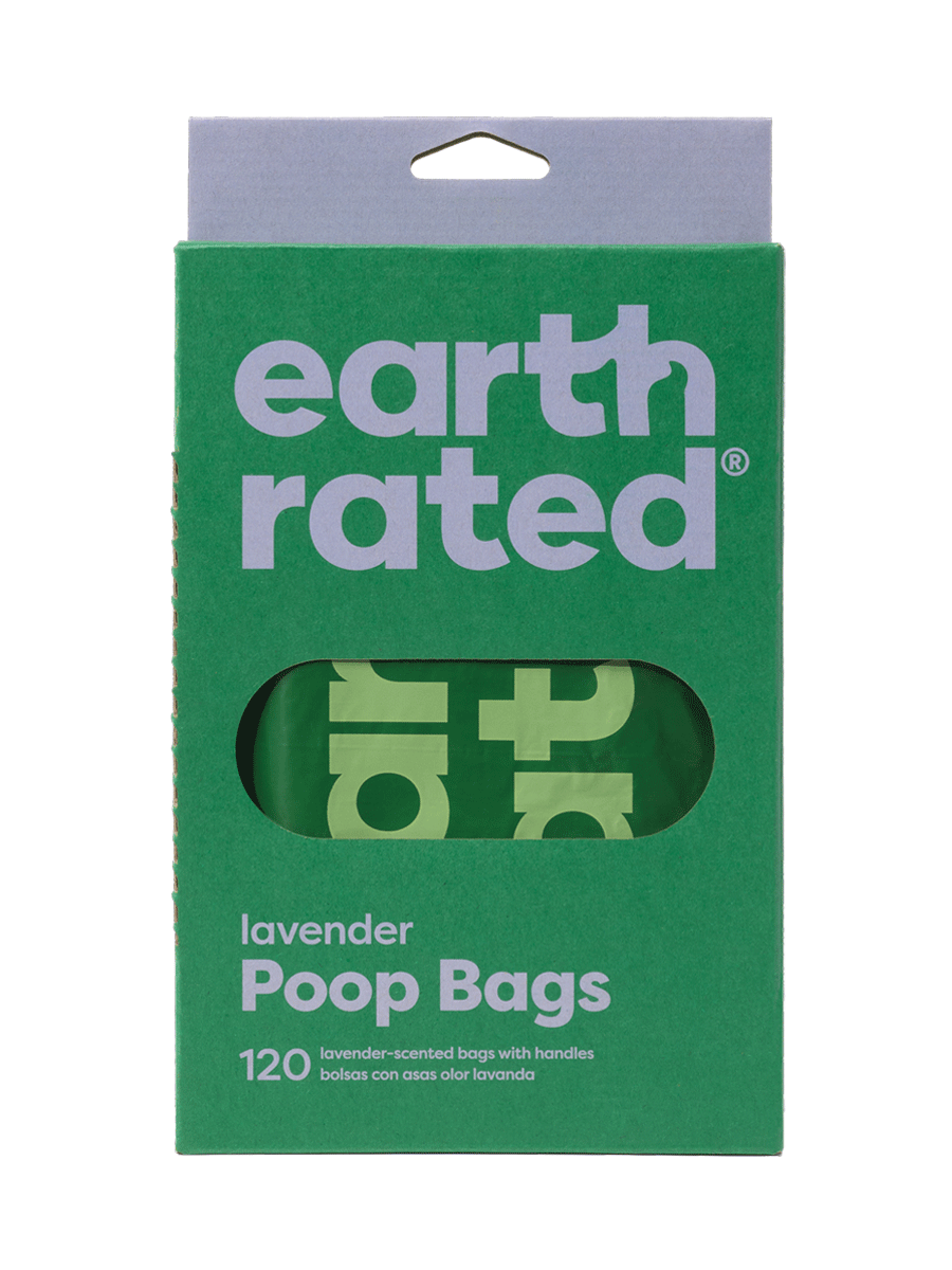 Earth Rated Lavender Scented Easy-Tie Handle Poop Bags, 120 Bags