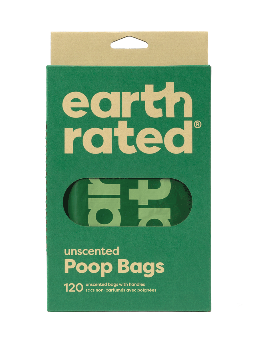 Earth Rated Unscented Easy-Tie Handle Poop Bags, 120 Bags