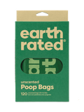 Earth Rated Unscented Easy-Tie Handle Poop Bags, 120 Bags