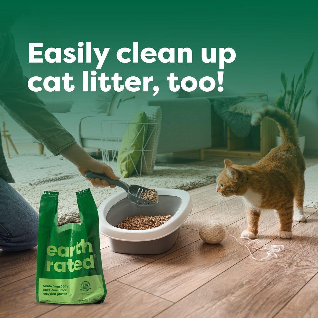 Earth Rated Unscented Easy-Tie Handle Poop Bags, 120 Bags