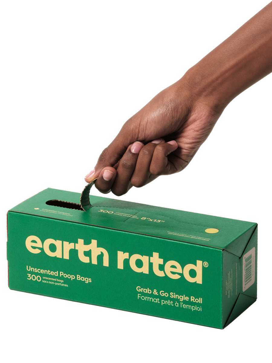 Earth Rated Lavender Scented Grab & Go Poop Bags, Single Roll 300 Bags