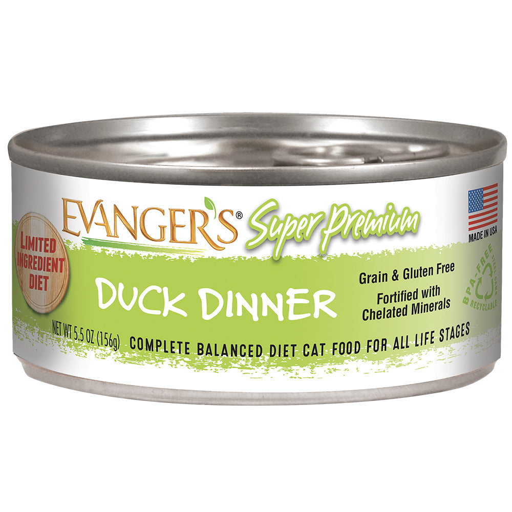 Evanger's Super Premium Duck Dinner Canned Cat Food