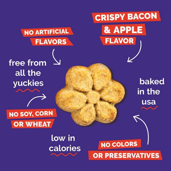 Fruitables Crunchy Crispy Bacon & Apple Dog Treats