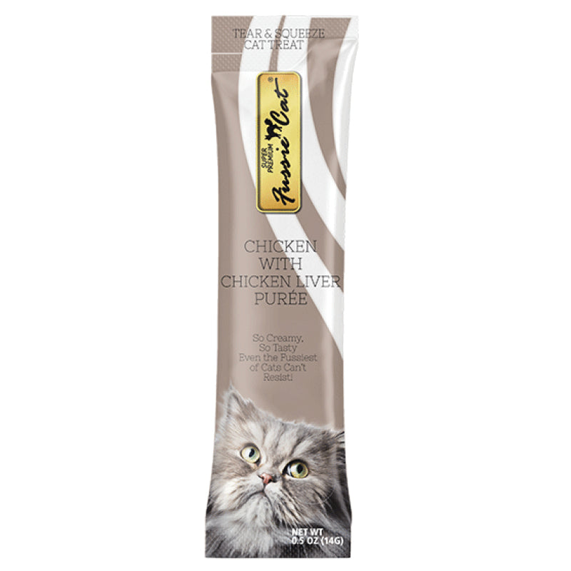 Fussie Cat Puree Chicken with Liver Cat Treat