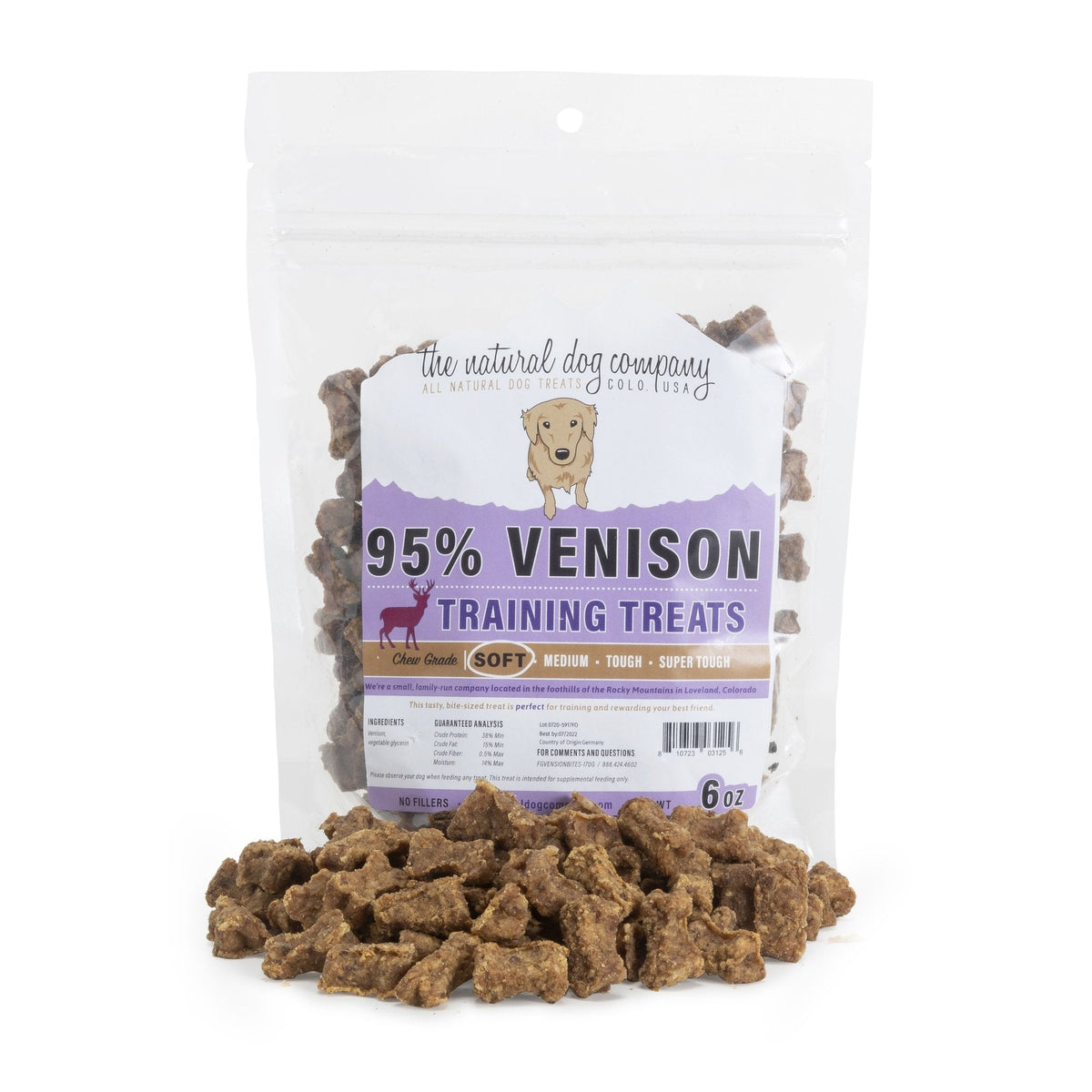 Tuesday's Natural Dog Company Venison Dog Training Treats