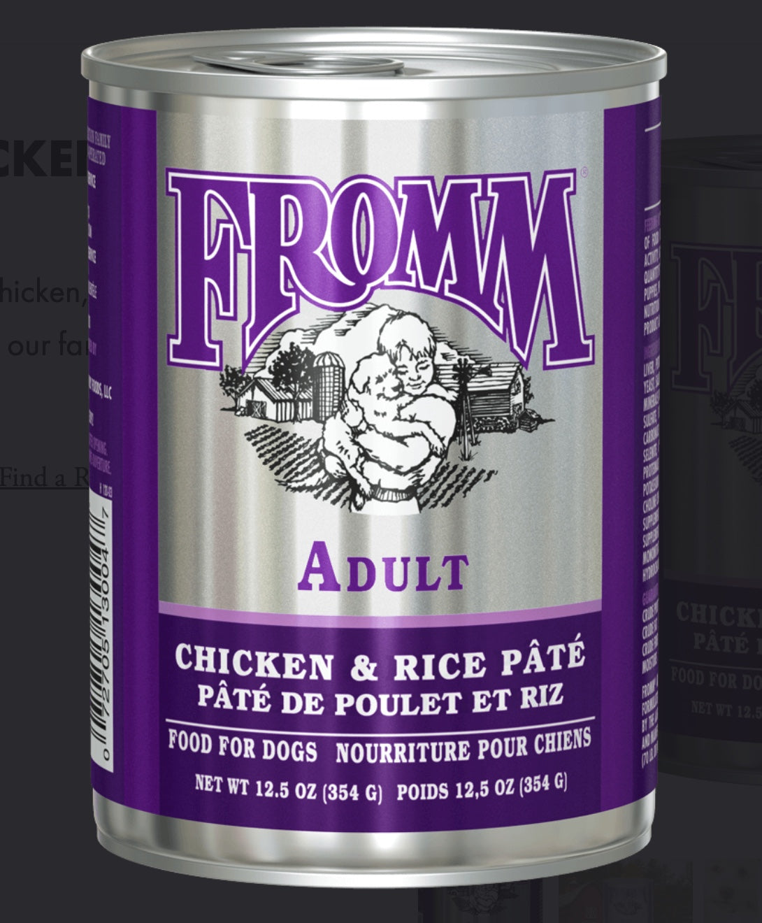 Fromm Family Classic Chicken & Rice Pate Canned Dog