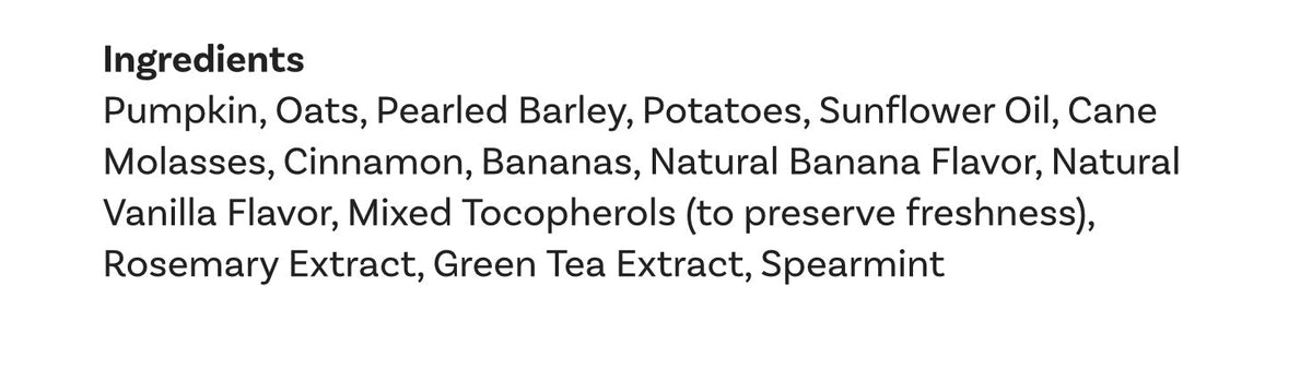 Fruitables Baked Dog Treats Pumpkin & Banana