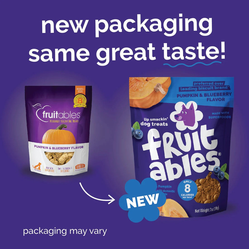Fruitables Baked Dog Treats Pumpkin & Blueberry