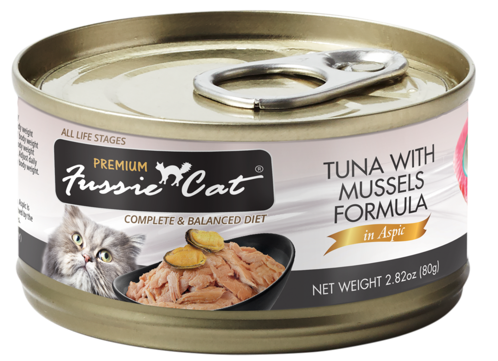 Fussie Cat Premium Tuna with Mussels Formula in Aspic Canned Food