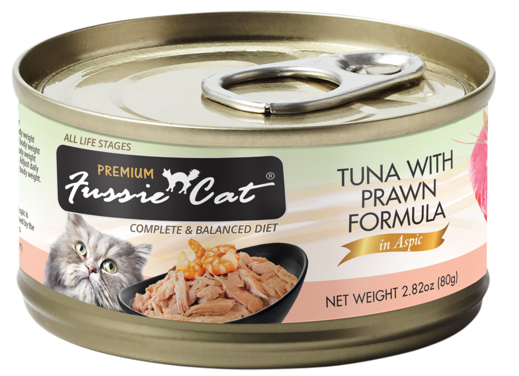 Fussie Cat Premium Tuna with Prawns Formula in Aspic Canned Food
