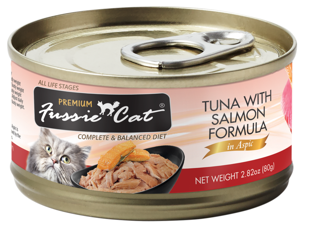 Fussie Cat Premium Tuna with Salmon Formula in Aspic Canned Food