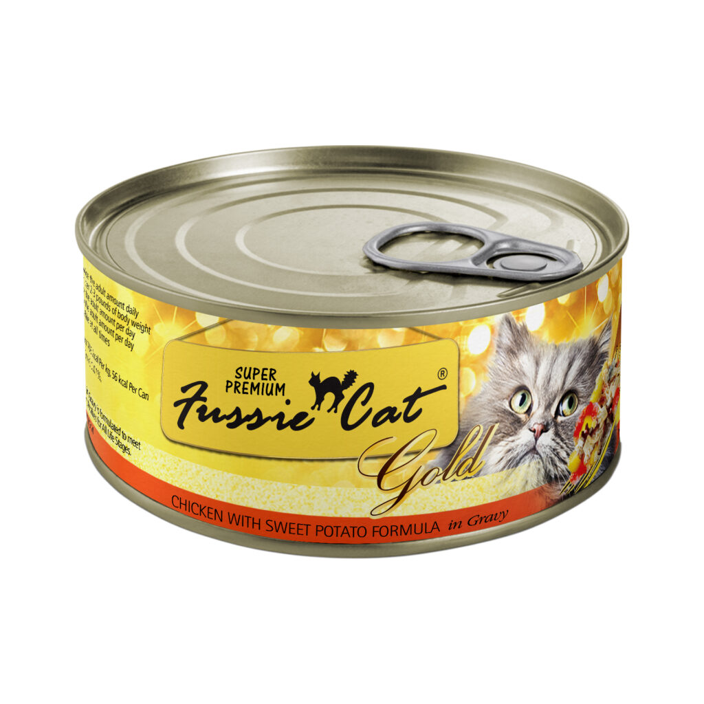 Fussie Cat Super Premium Chicken with Sweet Potato Formula in Gravy Canned Food