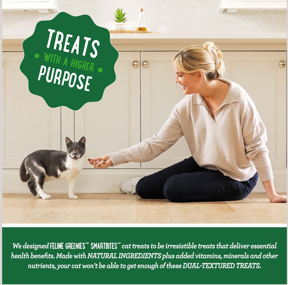 Greenies SmartBites Healthy Skin & Fur Natural Salmon Cat Treats