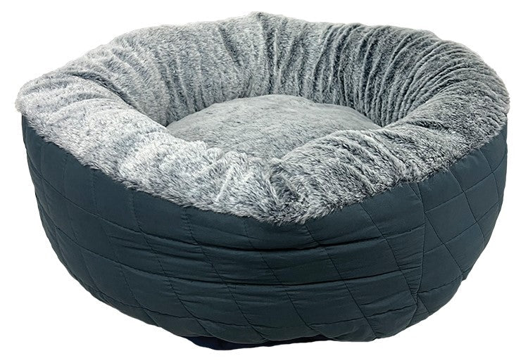 Happy Tails Donut Cuddler Dog and Cat Bed, 24" x 24"