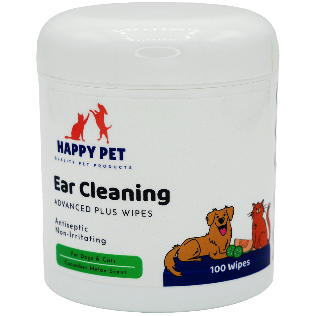 Happy Pet Advanced+ Ear Cleaning Wipes for Dogs & Cats