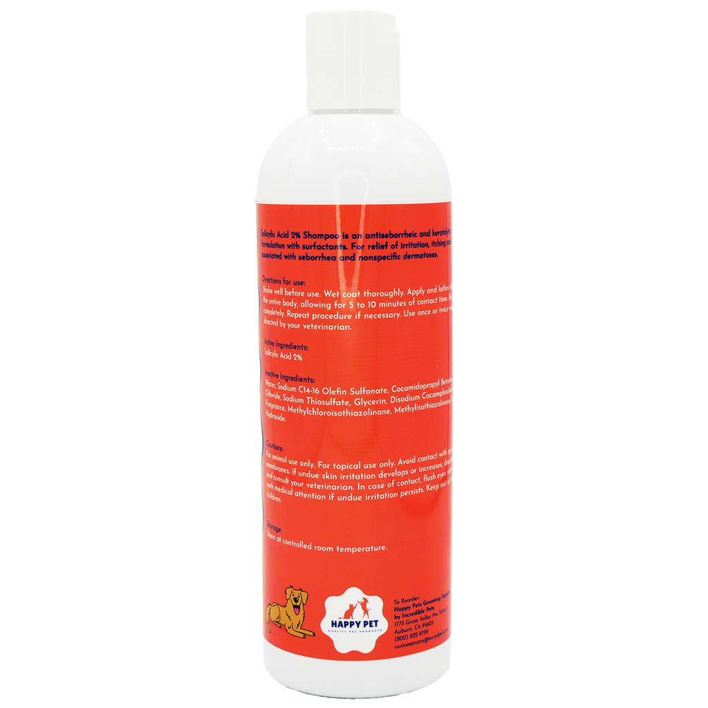 Happy Pet Salicylic Acid 2% Medicated Shampoo Tropical Guava Scented for Dogs
