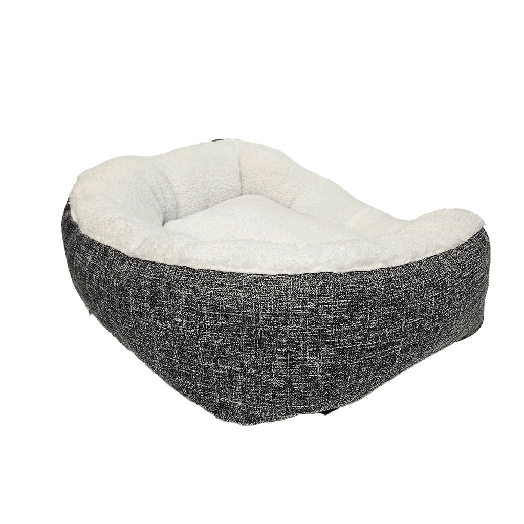 Happy Tails Donut Cuddler Dog and Cat Bed, 21" x 17"