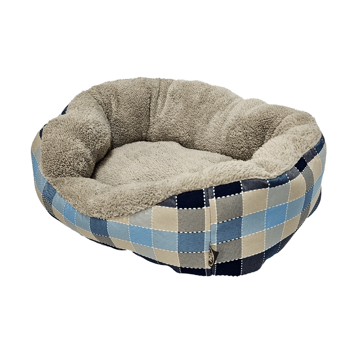 Happy Tails Donut Cuddler Dog and Cat Bed, 21" x 17"