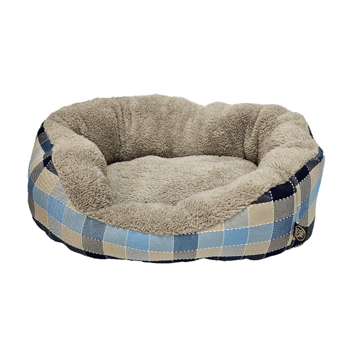 Happy Tails Donut Cuddler Dog and Cat Bed, 21" x 17"