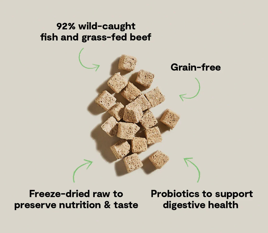 Open Farm Surf & Turf Kitty Cube Freeze Dried Cat Treats