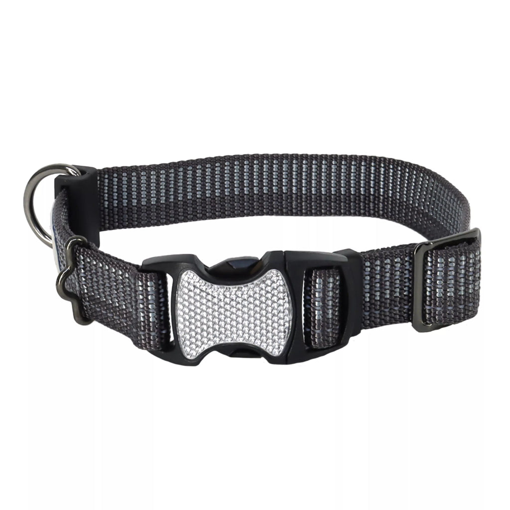K9 Explorer Brights Reflective Adjustable Dog Collar, Red