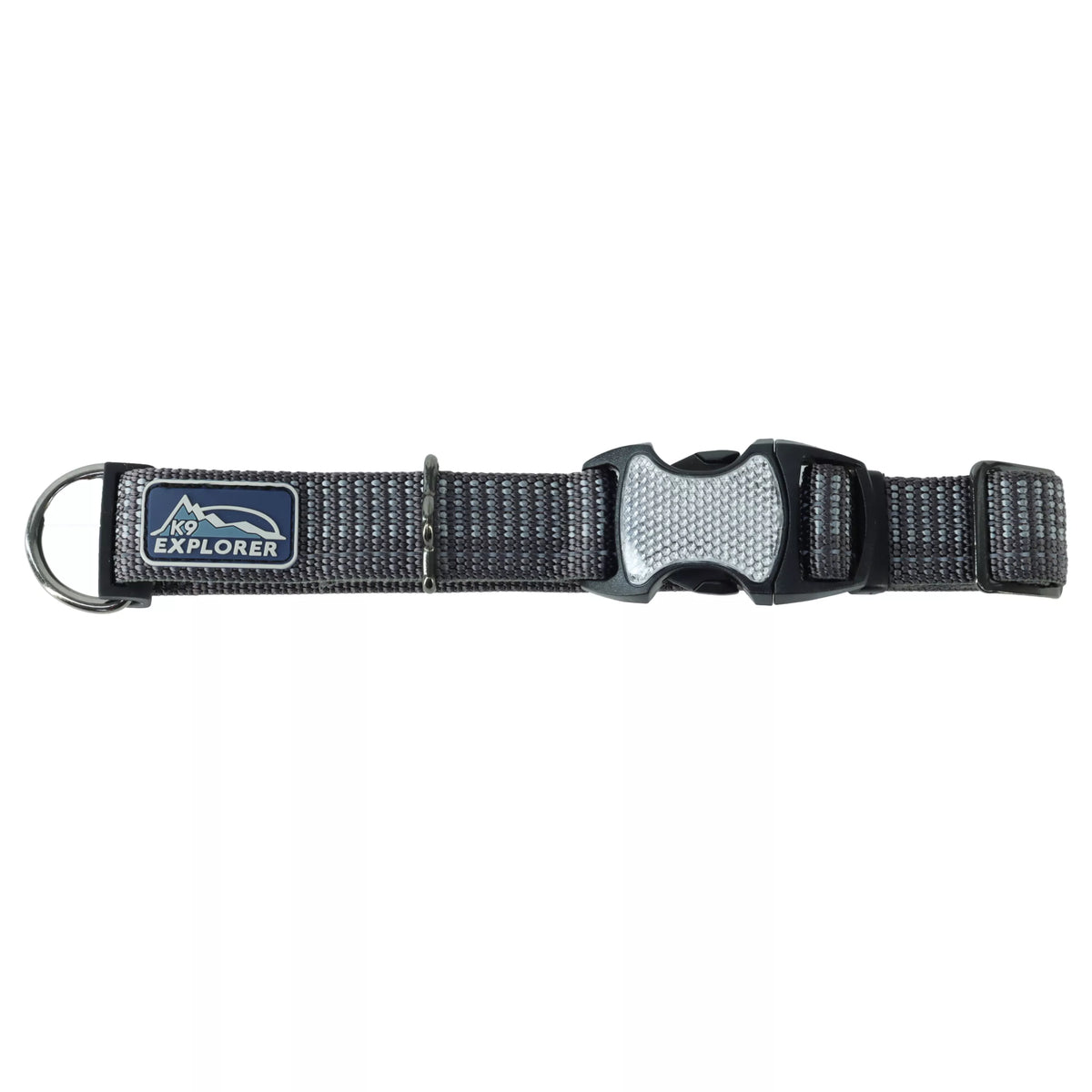 K9 Explorer Brights Reflective Adjustable Dog Collar, Blue