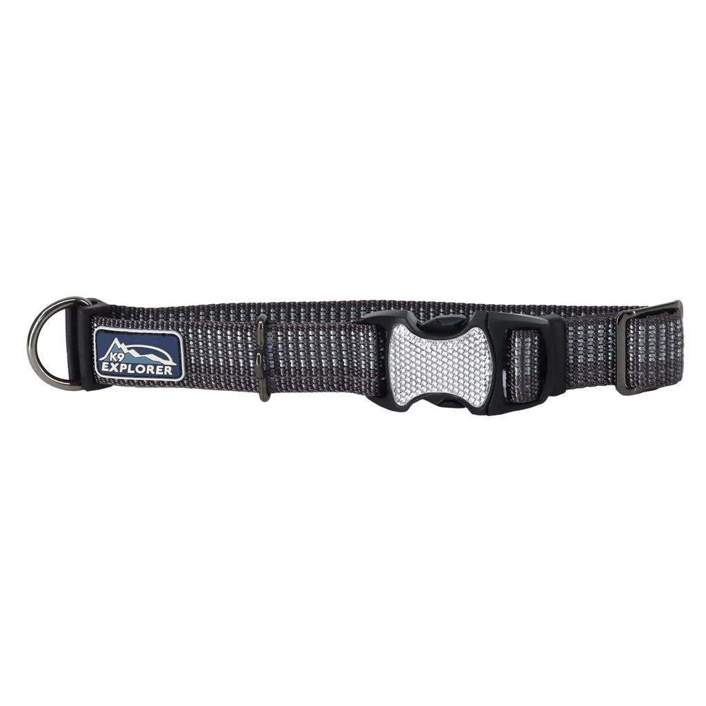 K9 Explorer Brights Reflective Adjustable Dog Collar, Orange