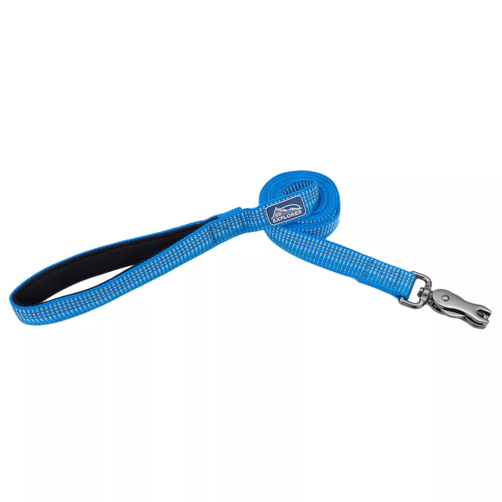 K9 Explorer Brights Reflective Dog Leash, Blue