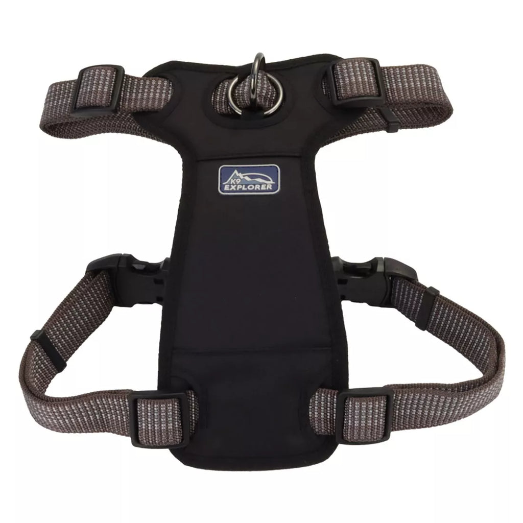 K9 Explorer Brights Reflective Front-Connect Harness, Grey