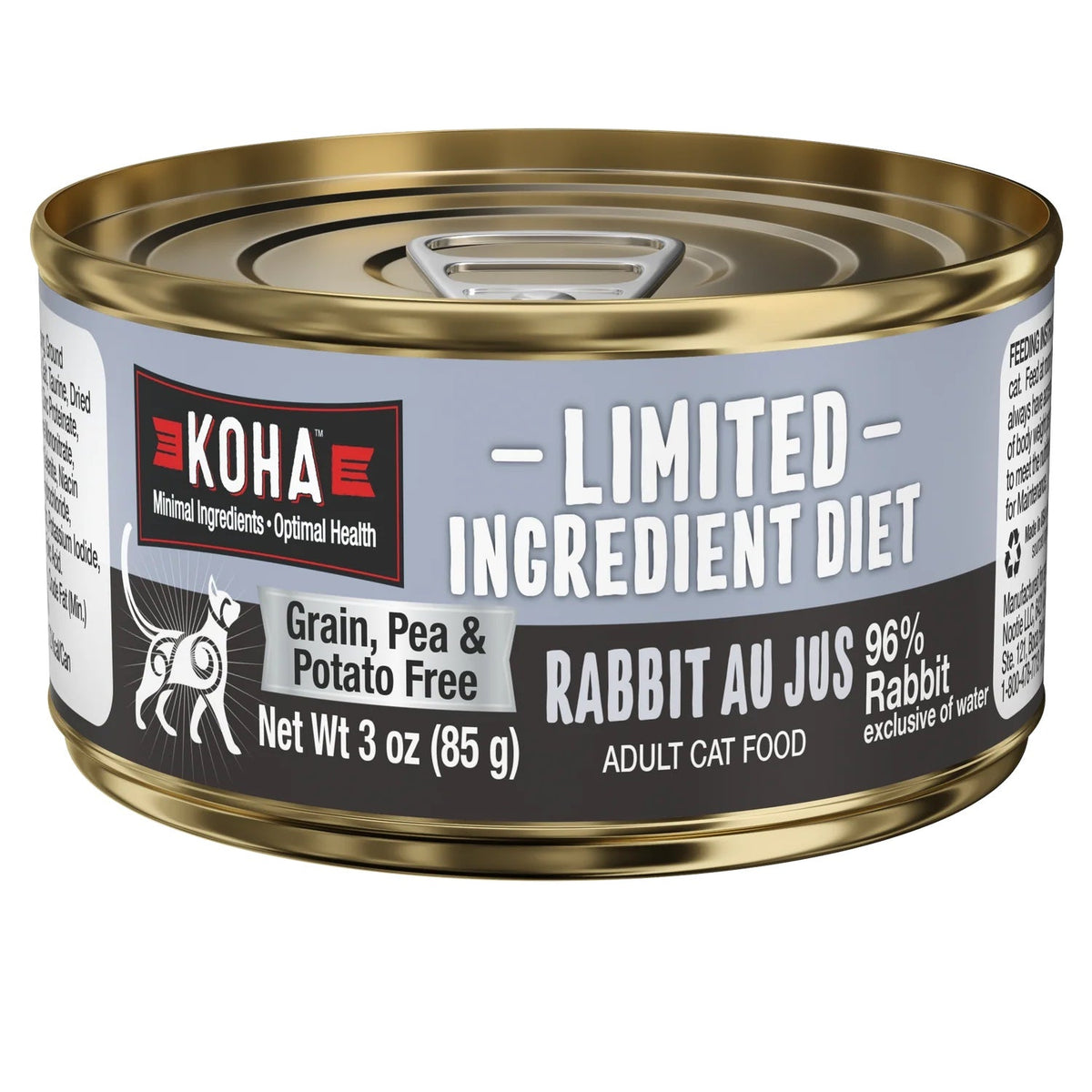 KOHA Grain & Potato Free Limited Ingredient Diet Rabbit Pate Canned Cat Food