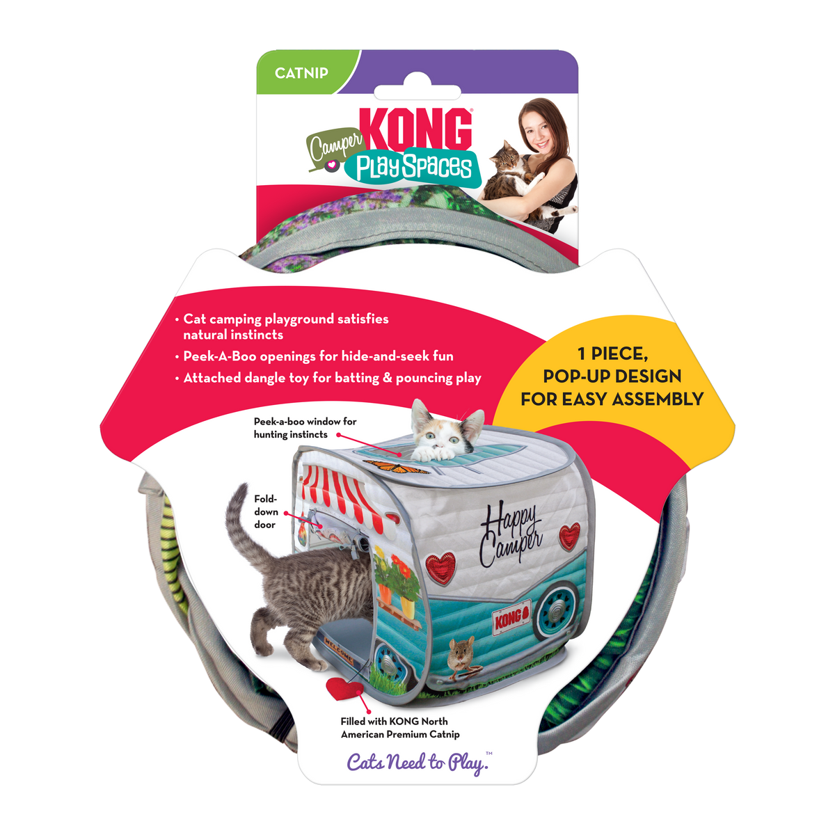 KONG Play Space Camper Cat Cube