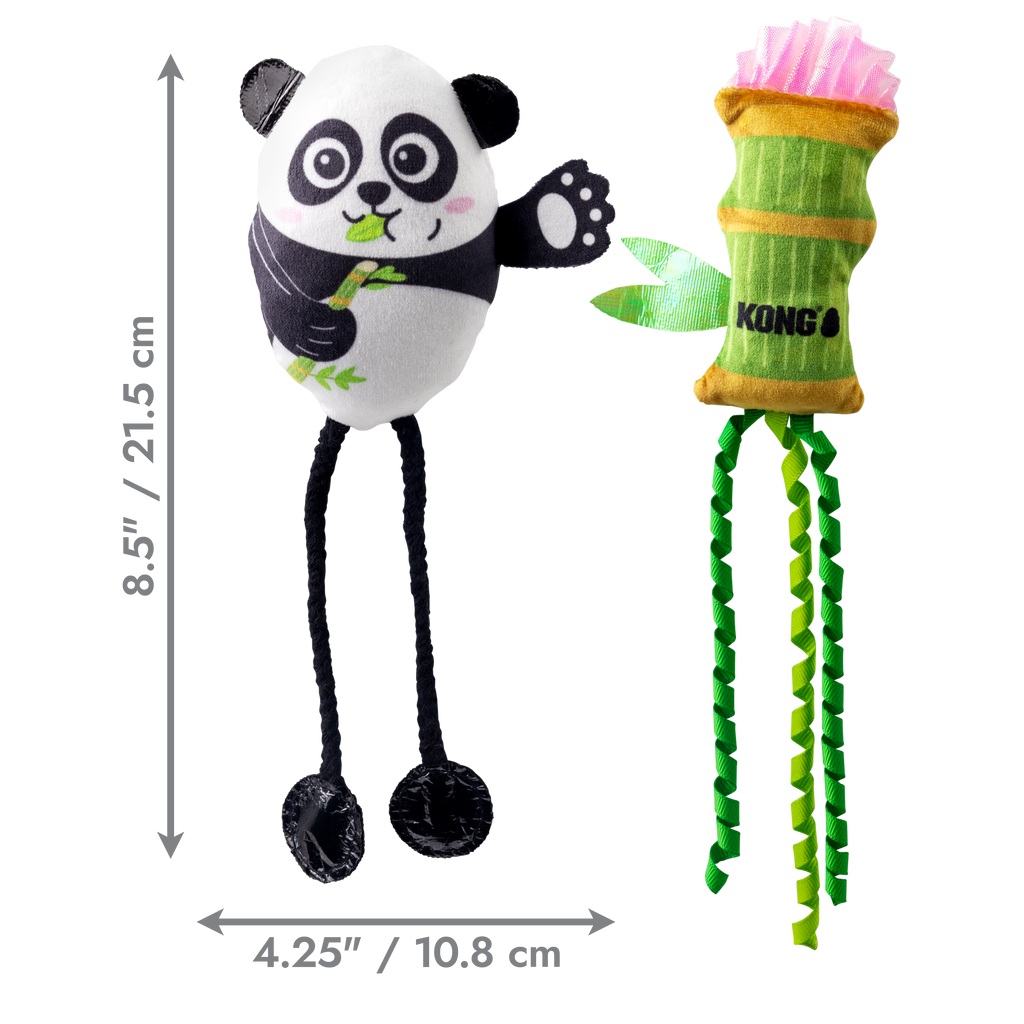 KONG Scrattles Panda 2 Pack Cat Toy